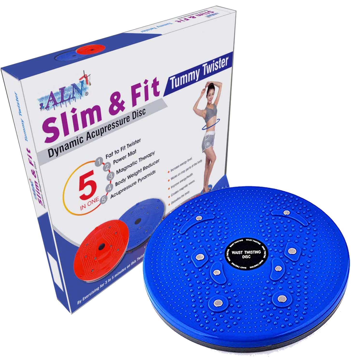 ALN® Tummy Twister Abdominal ABS Exerciser Body Toner Fat Buster Oblique Workout Perfect Waist Trimmer Exerciser Home Gym Equipment